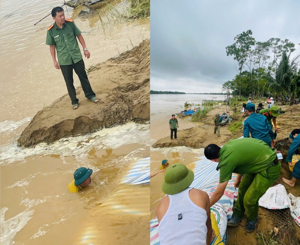 Đà Nẵng: Sạt lở đe dọa 50 nhà dân ven sông Thu Bồn Đà Nẵng: Sạt lở đe dọa 50 nhà dân ven sông Thu Bồn