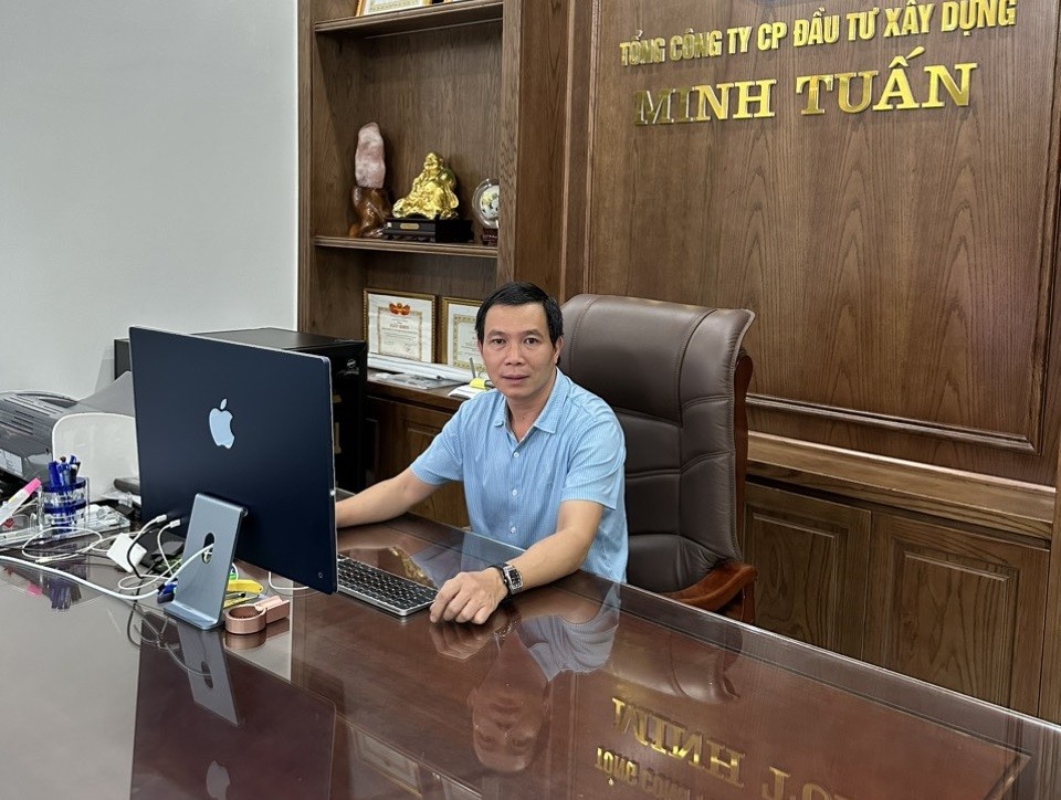 Ông Nguyễn Thanh Quân, Tổng Giám đốc Công ty Cổ phần đầu tư xây dựng Minh Tuấn.