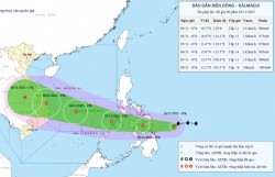 Bão Kalmaegi đổi hướng và có khả năng mạnh lên