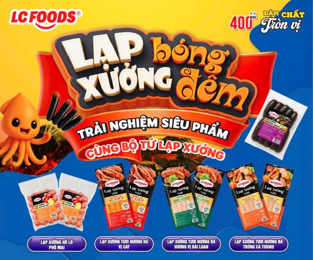 Bộ tứ Lạp xưởng đình đám nhà LC Foods - Lạ mắt - Ngon miệng