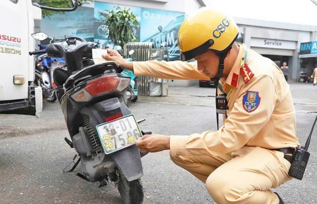 Xử lý nghiêm chiêu trò che biển số, né phạt nguội