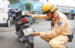 Xử lý nghiêm chiêu trò che biển số, né phạt nguội