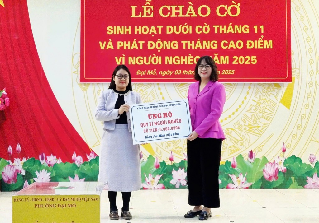 Các tổ chức tham gia ủng hộ Quỹ Quỹ “Vì người nghèo” phường Đại Mỗ
