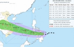 Bão Kalmaegi di chuyển nhanh, dự kiến 5/11 đi vào Biển Đông