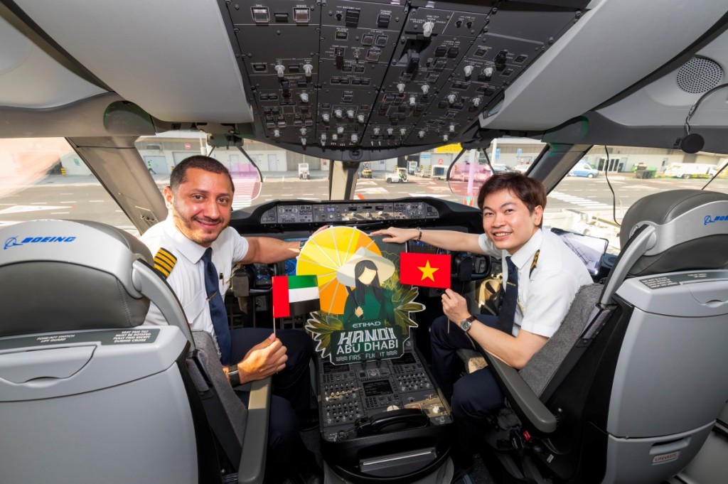 Etihad khai trương đường bay mới đến Việt Nam với chuyến bay đầu tiên kết nối Hà Nội đến Abu Dhabi