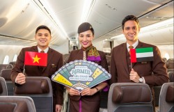Etihad khai trương đường bay mới đến Việt Nam với chuyến bay đầu tiên kết nối Hà Nội đến Abu Dhabi