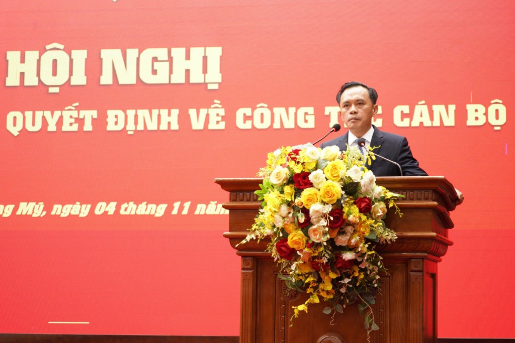 Đồng chí Phí Minh Hải, Bí thư Đảng ủy phường Chương Mỹ bày tỏ mong muốn sẽ cùng tập thể Đảng bộ, chính quyền, Nhân dân địa phương đoàn kết, hoàn thành tốt nhiệm vụ được giao