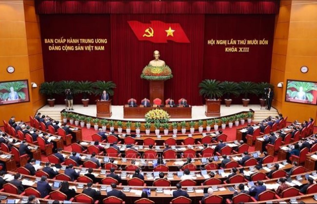 Thông cáo báo chí về ngày làm việc thứ nhất Hội nghị Trung ương 14 khóa XIII