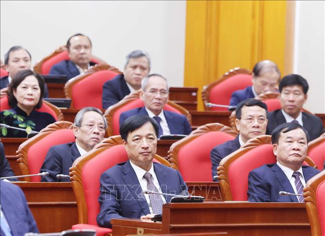 Bế mạc Hội nghị lần thứ 14 Ban Chấp hành Trung ương Đảng khóa XIII Chú thích ảnh