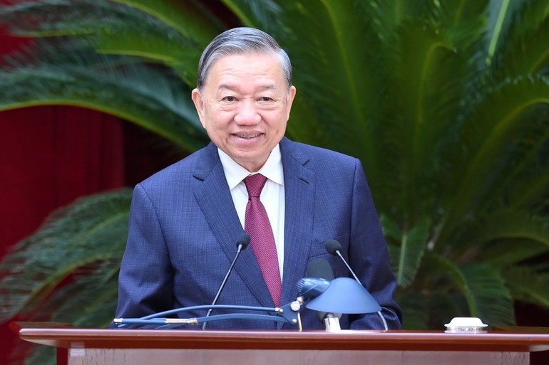 Phát biểu bế mạc Hội nghị Trung ương lần thứ 14 của Tổng Bí thư Tô Lâm Phát biểu bế mạc Hội nghị Trung ương lần thứ 14 của Tổng Bí thư Tô Lâm