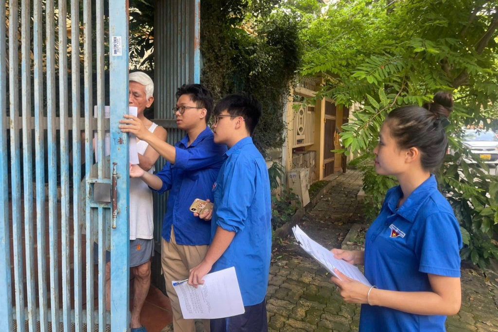 Tuổi trẻ phường Hoàng Liệt 90 ngày tuổi trẻ Thủ đô góp sức làm sạch dữ liệu đất đai