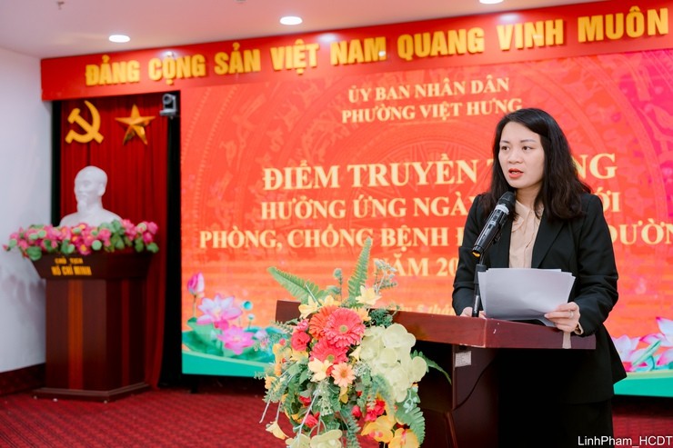 Phường Việt Hưng tăng cường truyền thông, kêu gọi cộng đồng phòng, chống bệnh tiểu đường