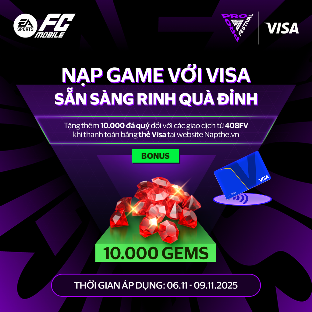 Visa đồng hành cùng EA Sports mang tới FC Pro Festival lần đầu tiên tại Việt Nam