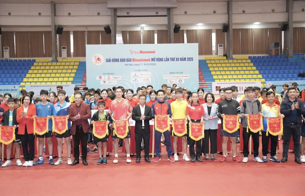 Chính thức khởi tranh Giải Bóng bàn Báo Hànộimới lần thứ XII năm 2025
