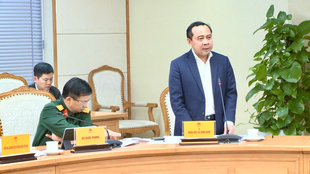 Thứ trưởng Thường trực Bộ KH&CN Vũ Hải Quân phát biểu tại cuộc họp - Ảnh: VGP/Thu Sa Thứ trưởng Thường trực Bộ KH&CN Vũ Hải Quân phát biểu tại cuộc họp - Ảnh: VGP/Thu Sa