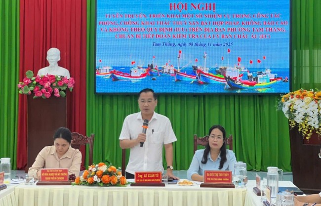 Phường Tam Thắng tăng cường vận động người dân phòng, tránh vi phạm IUU