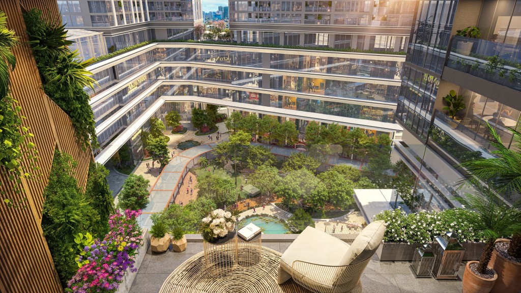 Sun Feliza Suites dành hơn 11.000m2 đất để kiến tạo không gian xanh cho cư dân. Ảnh: Sun Property. Sun Feliza Suites dành hơn 11.000m2 đất để kiến tạo không gian xanh cho cư dân. Ảnh: Sun Property.