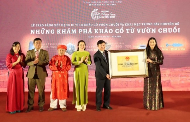 Di sản khảo cổ Vườn Chuối kể chuyện văn hóa Thăng Long - Hà Nội