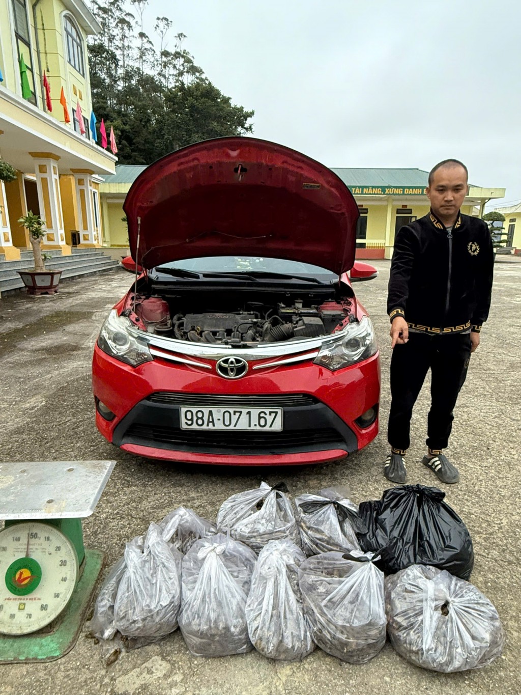 Phát hiện, thu giữ gần 1 tấn cau khô vận chuyển trái phép Phát hiện, thu giữ gần 1 tấn cau khô vận chuyển trái phép