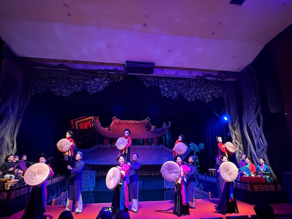 Tiết mục biểu diễn của Nhà hát Múa rối Thăng Long tại tọa đàm