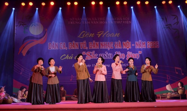 Liên hoan dân ca, dân vũ vun đắp bản sắc người Hà Nội