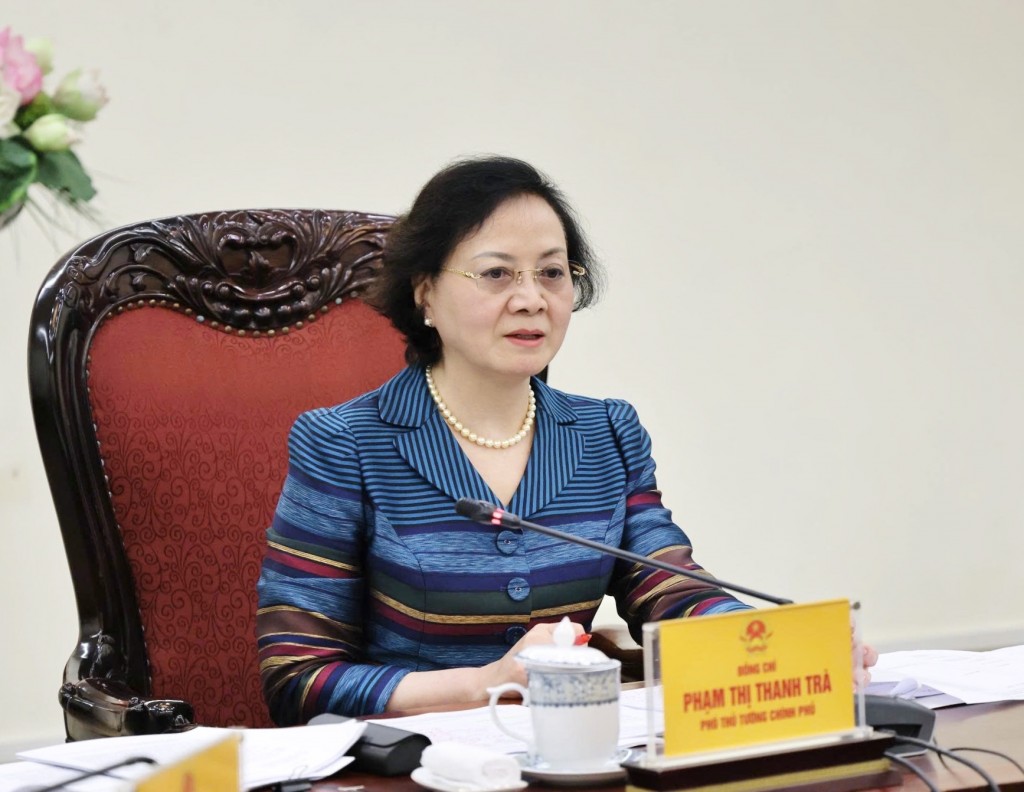 Phó Thủ tướng Phạm Thị Thanh Trà phát biểu tại buổi làm việc với Bộ Nội vụ - Ảnh: VGP/Thu Giang
