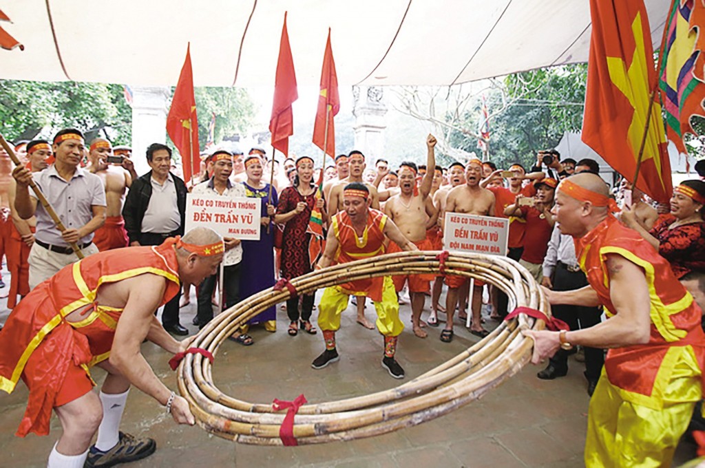 Có nhiều hình thức kéo co khác nhau