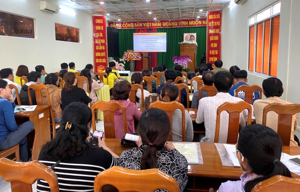 Quang cảnh buổi tập huấn (ảnh: Nguyễn Hảo)