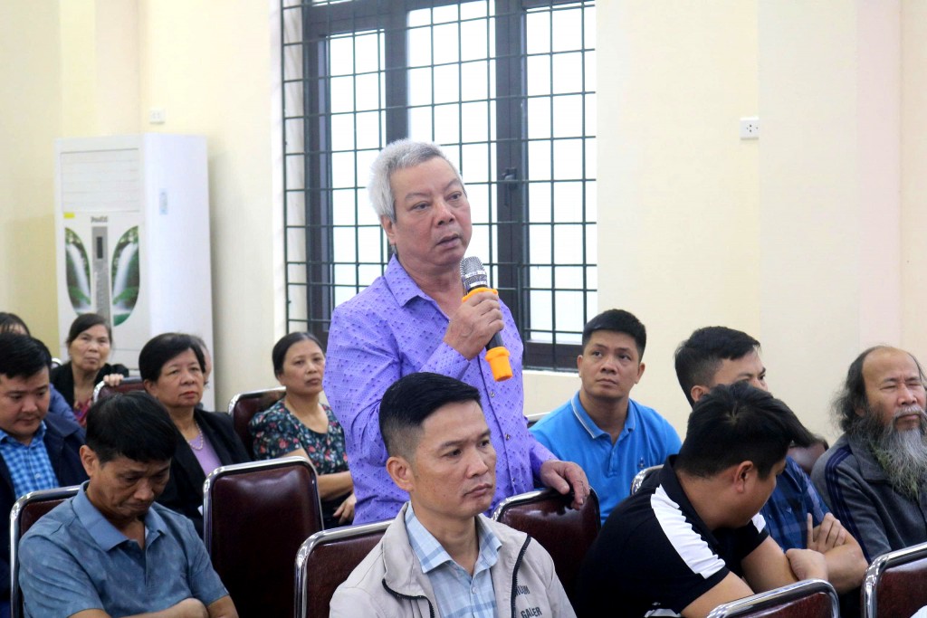 Phường Tây Mỗ tiếp xúc cử tri, thông tin mở rộng đường 70