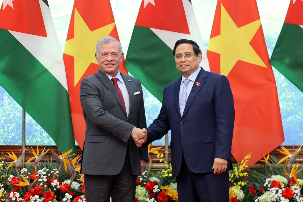 Thủ tướng Chính phủ bày tỏ hy vọng quan hệ hợp tác song phương giữa hai nước sẽ bước vào chặng đường phát triển mới - Ảnh: VGP/Nhật Bắc