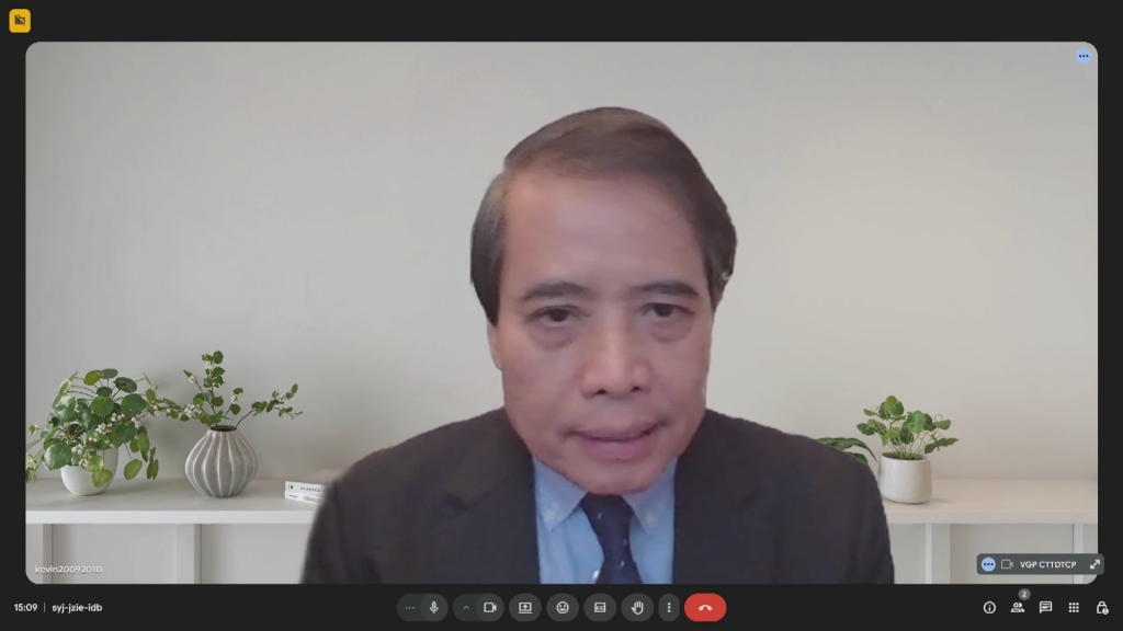 GS.TS. Vũ Minh Khương: Nếu Chính phủ tiếp tục với tinh thần quyết liệt như 5 năm vừa qua, trong giai đoạn 2025-2030, Việt Nam sẽ tạo ra những bước tiến vượt bậc, trở thành bài học cho thế giới - Ảnh chụp từ màn hình GS.TS. Vũ Minh Khương: Nếu Chính phủ tiếp tục với tinh thần quyết liệt như 5 năm vừa qua, trong giai đoạn 2025-2030, Việt Nam sẽ tạo ra những bước tiến vượt bậc, trở thành bài học cho thế giới - Ảnh chụp từ màn hình