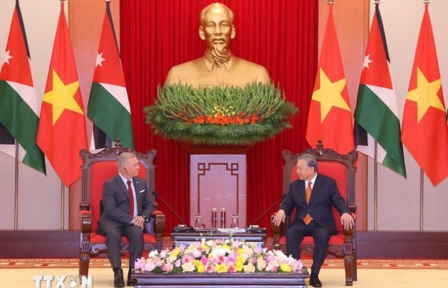 Tổng Bí thư Tô Lâm hội kiến Quốc vương Jordan Abdullah II Ibn Al-Hussein