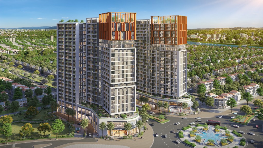 Cora Tower sở hữu tầm nhìn đắt giá nhờ vị trí lõi trung tâm Sun NeO City. (Ảnh phối cảnh: Sun Property) Cora Tower sở hữu tầm nhìn đắt giá nhờ vị trí lõi trung tâm Sun NeO City. (Ảnh phối cảnh: Sun Property)