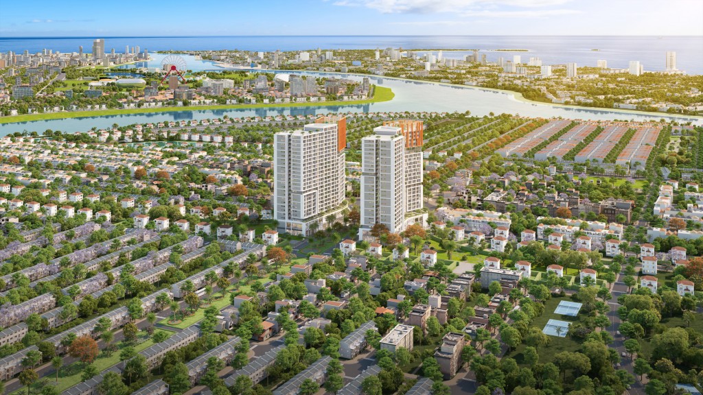 Cora Tower khởi nguồn tương lai thịnh vượng phía Nam Đà Nẵng. (Ảnh phối cảnh: Sun Property) Cora Tower khởi nguồn tương lai thịnh vượng phía Nam Đà Nẵng. (Ảnh phối cảnh: Sun Property)