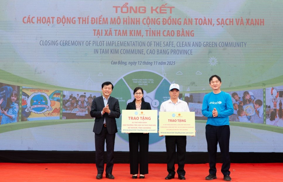 Mô hình “Cộng đồng an toàn, sạch và xanh” giúp trẻ em chủ động phòng tránh thiên tai