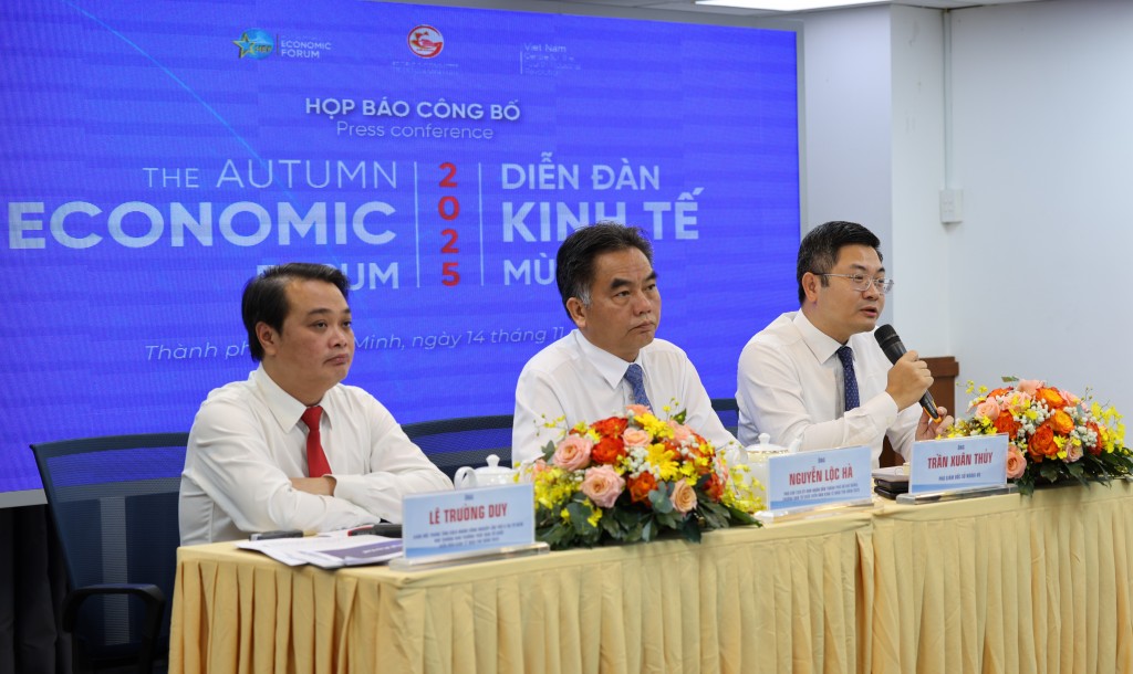 Ban Tổ chức thông tin về Diễn đàn kinh tế mùa Thu 2025 tại buổi họp báo sáng nay Ban Tổ chức thông tin về Diễn đàn kinh tế mùa Thu 2025 tại buổi họp báo sáng nay