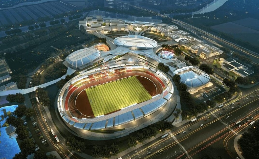 Phác thảo dự án Khu liên hợp thể dục thể thao quốc gia Rạch Chiếc. Ảnh: CĐT Phác thảo dự án Khu liên hợp thể dục thể thao quốc gia Rạch Chiếc. Ảnh: CĐT