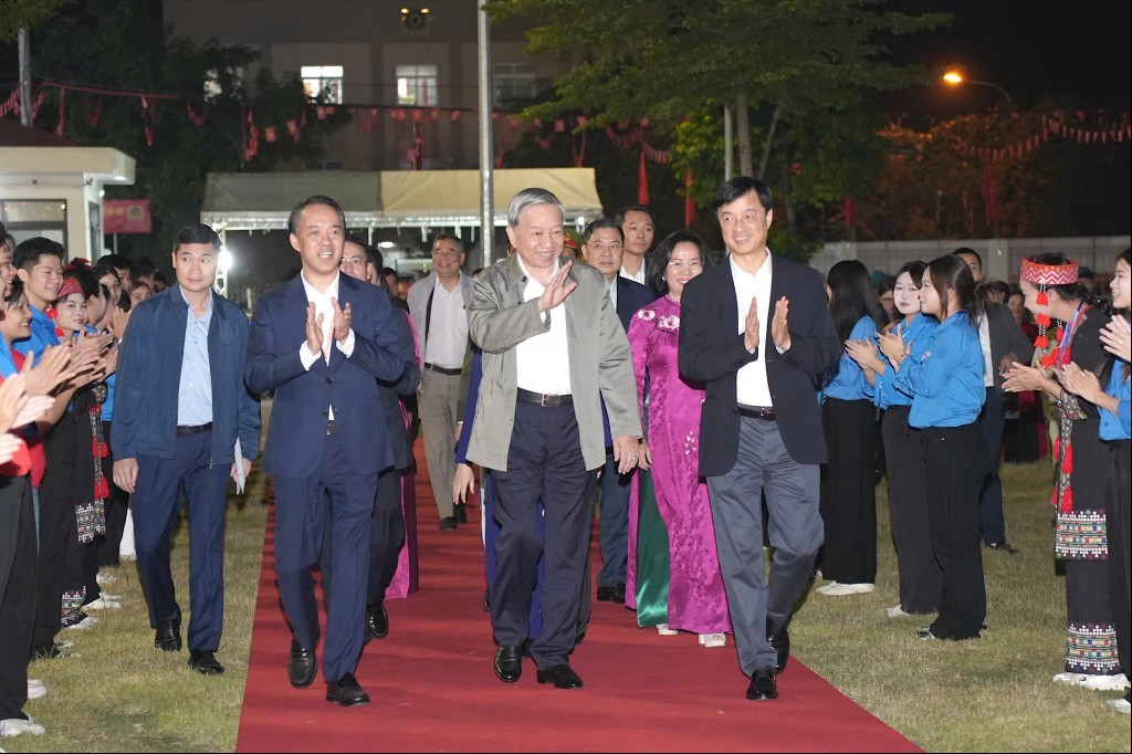 Tổng Bí thư Tô Lâm dự Ngày hội Đại đoàn kết phường Thượng Cát