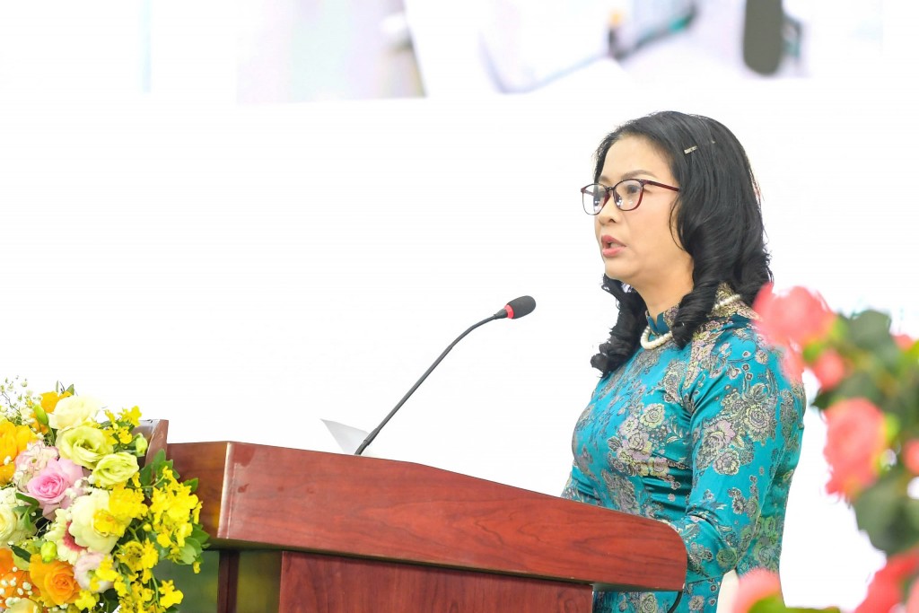GS.TS. Nguyễn Thị Lan, Giám đốc Học viện Nông nghiệp Việt Nam chia sẻ tại sự kiện