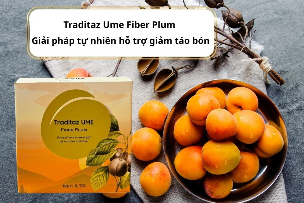 Quả mơ Traditaz Ume Fiber Plum: Bí quyết nhẹ bụng, hỗ trợ giảm táo bón tự nhiên Quả mơ Traditaz Ume Fiber Plum: Bí quyết nhẹ bụng, hỗ trợ giảm táo bón tự nhiên