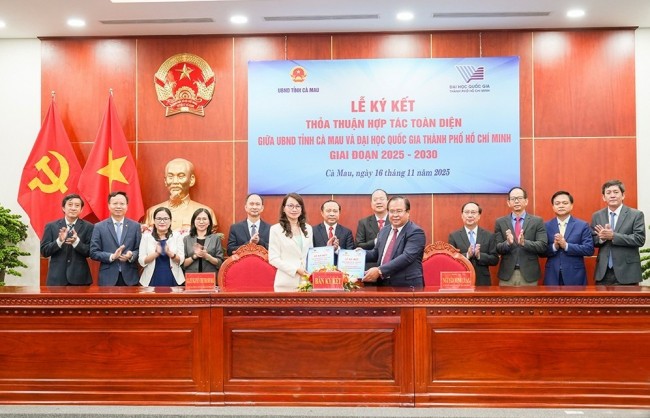 Cà Mau ký kết hợp tác chiến lược với Đại học Quốc gia TP Hồ Chí Minh