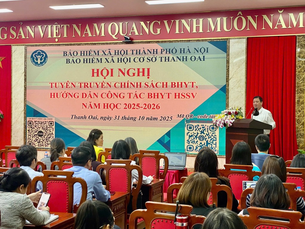 : Tuyên truyền chính sách BHXH, BHYT tại xã Thanh Oai (Hà Nội) : Tuyên truyền chính sách BHXH, BHYT tại xã Thanh Oai (Hà Nội)