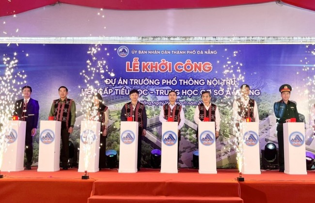 Đà Nẵng đồng loạt khởi công 5 trường nội trú liên cấp