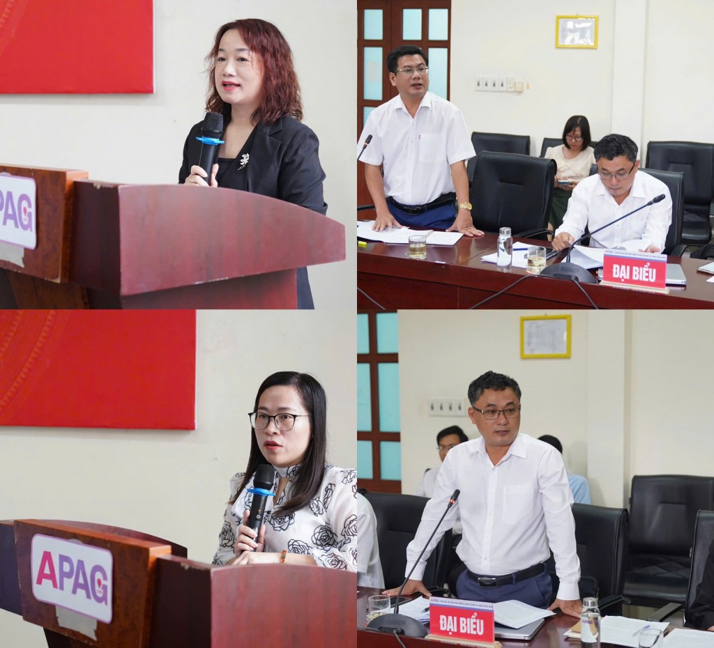 Các đại biểu trình bày tham luận tại phiên thứ nhất Các đại biểu trình bày tham luận tại phiên thứ nhất