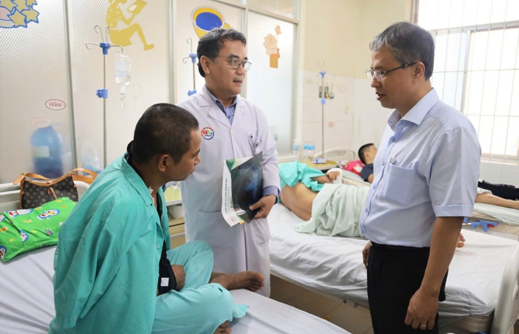 Các ca nhập viện chủ yếu bị chấn thương sọ não, chấn thương cột sống, chấn thương chỉnh hình, gãy tay, gãy chân...