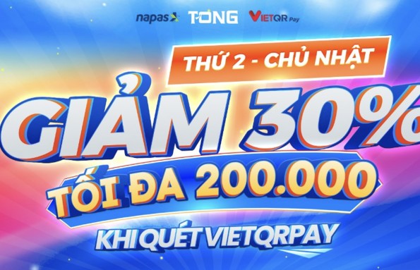 NAPAS giảm 30% khi quét VIETQRPay tại loạt nhà nhà nổi tiếng