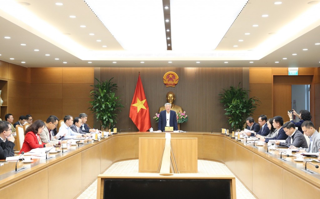 Phó Thủ tướng Thường trực Chính phủ Nguyễn Hòa Bình nêu rõ: Tích hợp lại không phải để giảm đi các chính sách ưu đãi mà chính sách ưu đãi sẽ tăng lên ở các khía cạnh - Ảnh: VGP/Nguyễn Hoàng