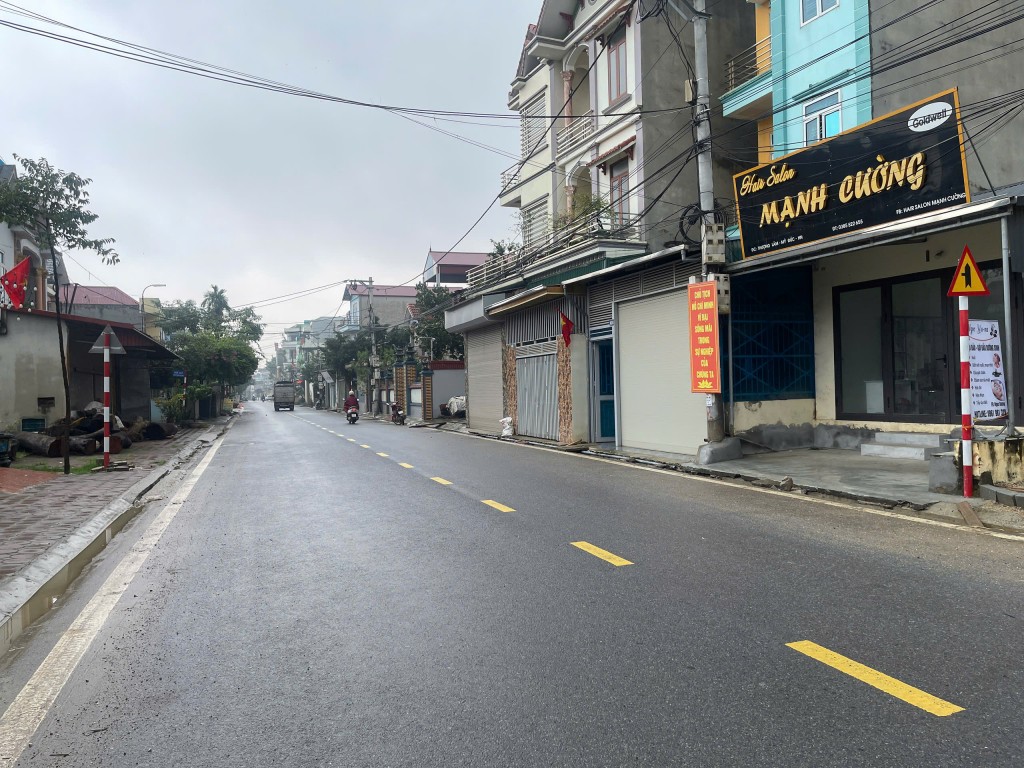 Những tuyến đường được lực lượng đoàn viên thanh niên kêu gọi tuyên truyền hàng tuần về vệ sinh và giữ gìn cảnh quan môi trường 