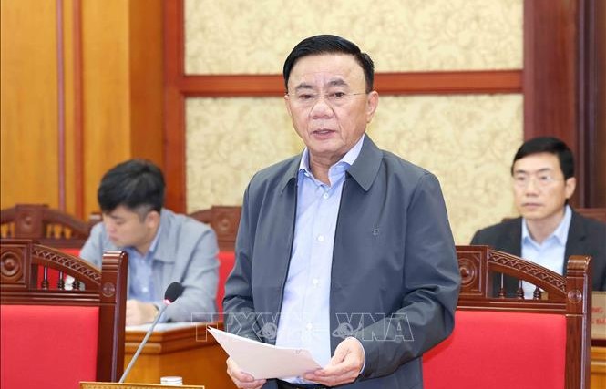 Thường trực Ban Bí thư chủ trì Phiên họp Thường trực Tiểu ban Tổ chức phục vụ Đại hội XIV của Đảng