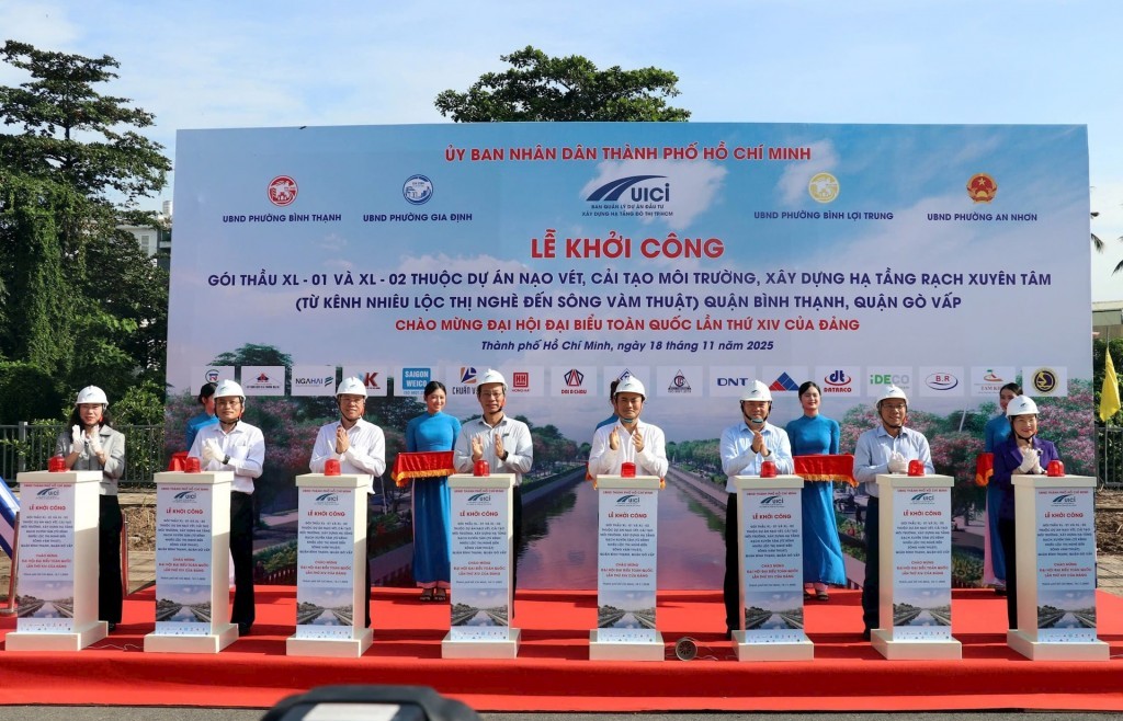 TP Hồ Chí Minh: Khởi công 2 gói thầu cải tạo rạch Xuyên Tâm